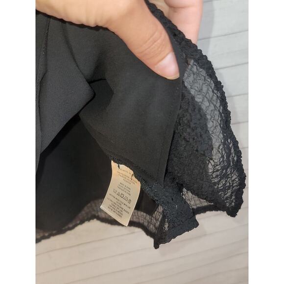 MAEVE FLUTTER RUFFLE CRINKLE SHEER IN BLACK, SZ 10P - Picture 5 of 13